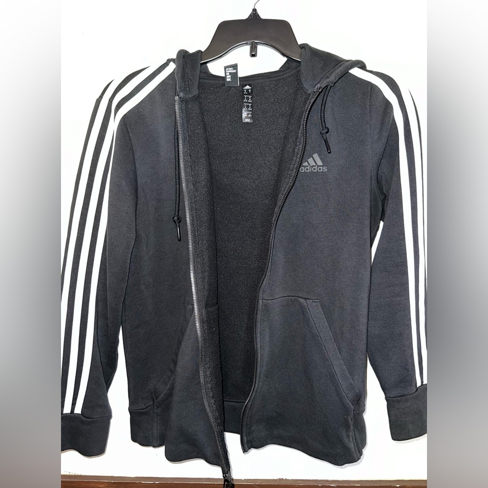 adidas 3-Stripes Zip-Up Hoodie